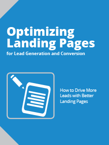 Cover of Optimizing Landing Pages eBook