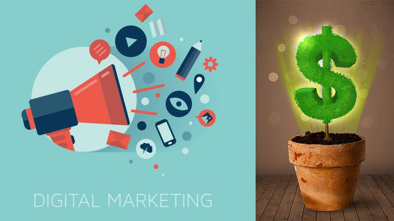 small business digital marketing ideas graphic