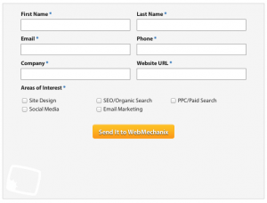Form Example - Contact WebMechanix