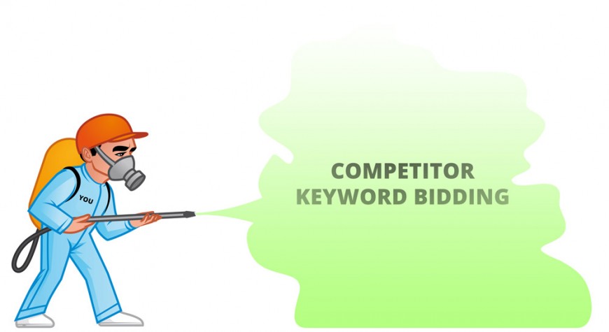 Man eliminating competitor keyword bidding issues.