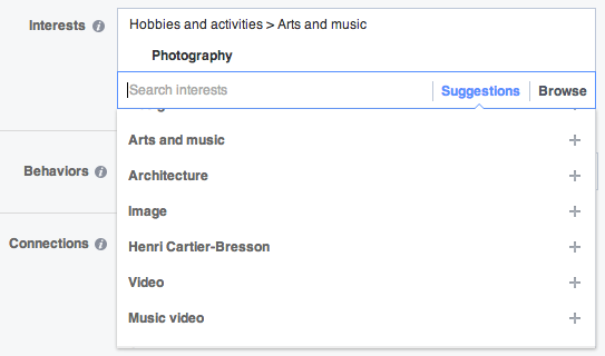 Facebook has some business value. Mining it for data. Their interest search is pictured here and super useful.