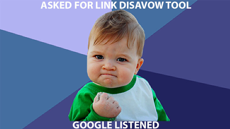 google link disavow tool
